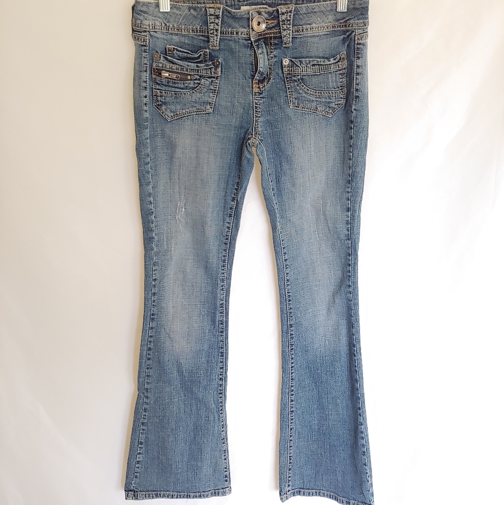 SO Faded Blue Boot Cut Flare Jeans